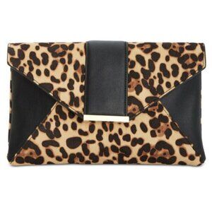INC international concepts Luci Leopard Plint Clutch